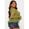 Y2K hollow lace V-neck cardigan long sleeved lace up top
