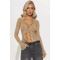 Y2K hollow lace V-neck cardigan long sleeved lace up top