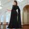 Fashion women's Middle East rhinestone long sleeved evening dress dress new