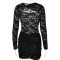 Summer sexy hollow waist short skirt, European and American fashion hot selling spicy lace dress