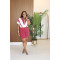 For fashionable and casual short sleeved shorts, bat sleeve sports suit