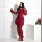 New strapless dress similar to irregular dress, solid color long skirt for women