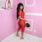 Sexy lace oversized U-neck cropped jumpsuit