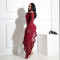 New strapless dress similar to irregular dress, solid color long skirt for women