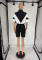 For fashionable and casual short sleeved shorts, bat sleeve sports suit