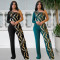 Fashionable women's temperament, tight fitting single shoulder bead wrapped arm jumpsuit