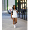 Fashionable quality lapel short sleeved dress with sexy short skirt