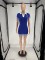 Fashionable quality lapel short sleeved dress with sexy short skirt