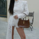Summer fashion sexy ribbon lace jumpsuit hot selling long sleeved round neck women's jumpsuit