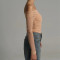 Summer fashion one neck mesh top women's cross-border new pleated see through tight fitting T-shirt