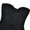 Sexy strapless dress, fashionable hollow out twisted waist solid color dress