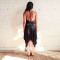 Summer new sexy hanging neck women's dress, backless sleeveless casual slim fit skirt