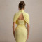 New hot selling temperament slim fit pleated dress, fashionable and sexy backless and hip hugging women's long skirt
