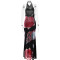 French dress, sexy and elegant, hanging neck print, slim fit vacation long dress