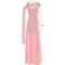 Spring and summer hot selling temperament ribbon square neck long skirt, fashionable and sexy women's sleeveless dress