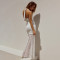 Temperament Hanging Neck Lace Long Dress Fashionable and Sexy Sleeveless Bareback Slimming Dress for Women