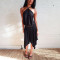 Summer new sexy hanging neck women's dress, backless sleeveless casual slim fit skirt