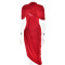 New hot selling temperament slim fit pleated dress, fashionable and sexy backless and hip hugging women's long skirt