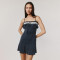 Spring and summer fashion sexy camisole short skirt for women cross-border new hot selling spliced lace up dress
