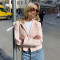 New hot selling suit short skirt set, fashionable and sexy foreign trade V-neck long sleeved cardigan two-piece set