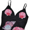 New Spicy Girl Summer Strap Bag Hip Skirt Deep V Mesh Printed Untrimmed Slimming Women's Beach Skirt