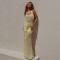 Temperament Hanging Neck Lace Long Dress Fashionable and Sexy Sleeveless Bareback Slimming Dress for Women