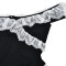 New sexy tight backless top for women, fashionable and spicy girl, patchwork lace sleeveless jumpsuit
