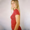 Women's polka dot two-piece sexy round neck short sleeved slightly flared pants casual suit for women