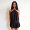 Summer new hot selling sexy hanging neck short skirt sleeveless casual backless women's dress