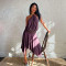 Summer new sexy hanging neck women's dress, backless sleeveless casual slim fit skirt