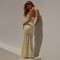 Temperament Hanging Neck Lace Long Dress Fashionable and Sexy Sleeveless Bareback Slimming Dress for Women