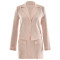 New hot selling suit short skirt set, fashionable and sexy foreign trade V-neck long sleeved cardigan two-piece set