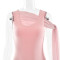 Spring and summer hot selling temperament ribbon square neck long skirt, fashionable and sexy women's sleeveless dress