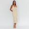 Seasonal hot selling camisole women's dress fashionable and sexy pleated backless fishtail skirt