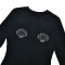 Summer New Ins Style Small Top Round Neck Hot Diamond Slimming Long Sleeve Spicy Girl Street T-shirt