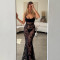 Summer camisole women's long skirt fashion mesh perspective slim fit spicy girl dress
