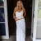 Women's lace skirt, fashionable slim fit, high waist, transparent solid color, spicy girl skirt