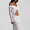Twisted one shoulder chiffon long dress cross-border sexy exposed navel pleated dress