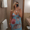 New Spicy Girl Summer Strap Bag Hip Skirt Deep V Mesh Printed Untrimmed Slimming Women's Beach Skirt