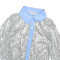 Summer casual set with sequins, V-neck long shirt, slim fit shorts, fashionable women's two pieces