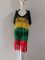 Knitted wide striped tassel cover for vacation and leisure beach bikini outerwear