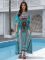 Cotton printed long robe for vacation and leisure beach bikini outerwear