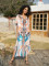 Cotton print cover shirt for vacation, leisure beach, bikini, outer cover shirt in 6 colors