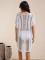 Knitted hollow loose cover shirt for vacation, beach break, bikini outer cover shirt
