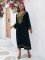 Cotton embroidered long robe for vacation, leisure beach, bikini, outerwear