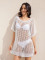 Knitted hollow loose cover shirt for vacation and leisure beach bikini outerwear