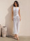 Knitted vest long skirt vacation casual beach bikini outer cover shirt