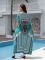 Cotton printed long robe for vacation and leisure beach bikini outerwear