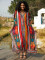 Cotton V-neck printed hoodie for vacation and leisure beach bikini outerwear in 5 colors