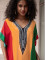 Cotton V-neck printed hoodie for vacation and leisure beach bikini outerwear in 5 colors